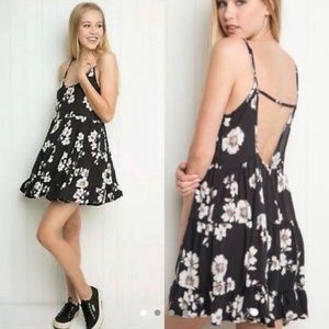 Brandy Melville black and white floral dress.